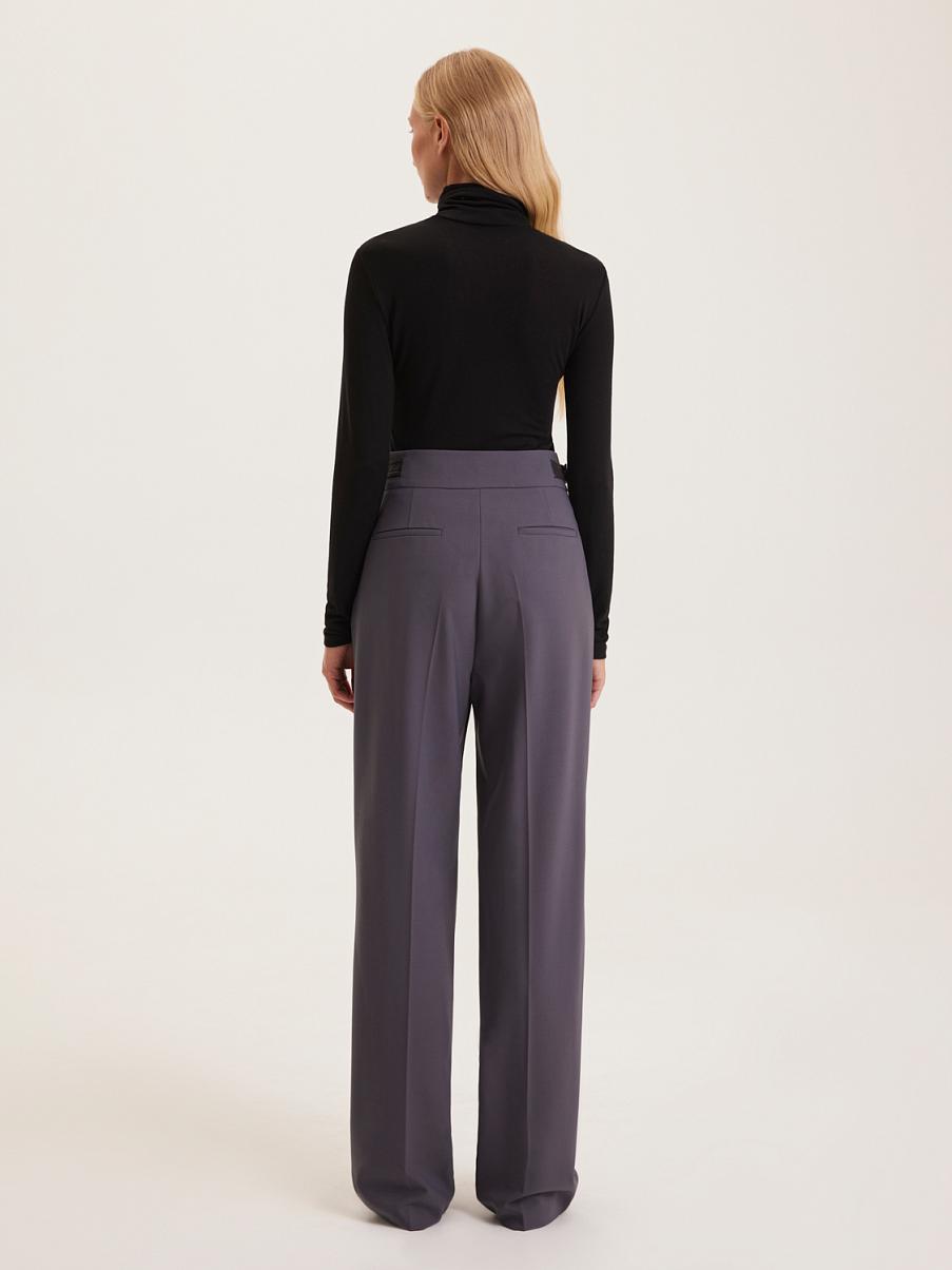 Широкие брюки из шерсти