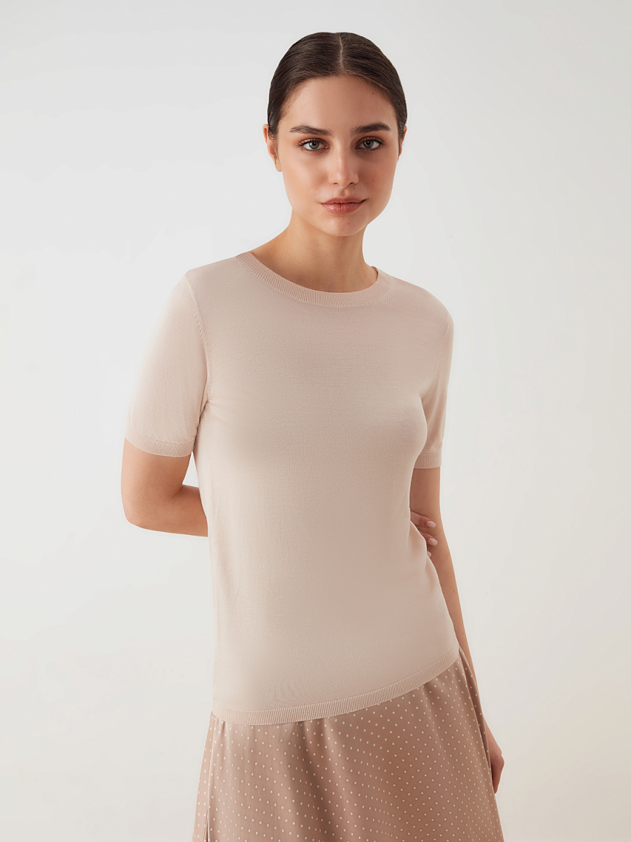 Трикотажная облегающая блуза