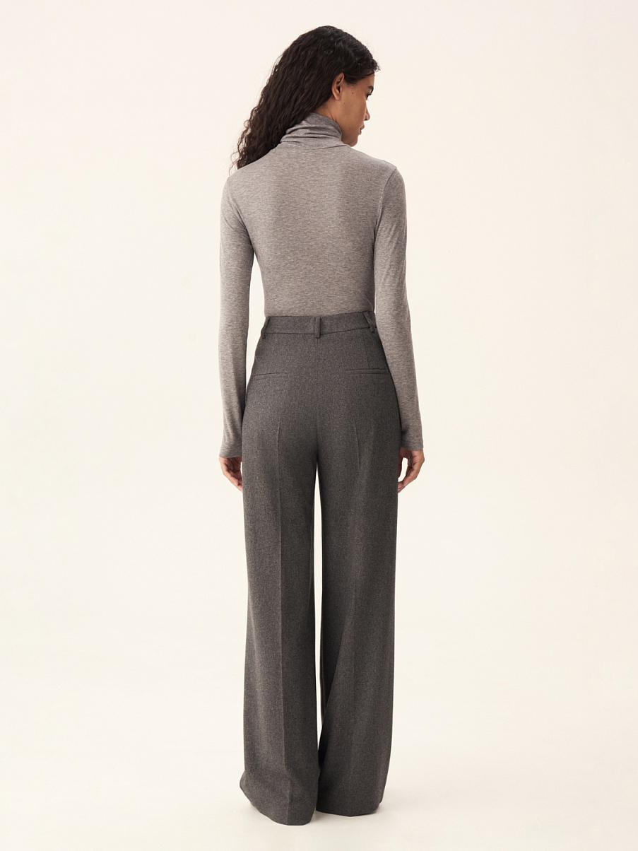 Костюмные широкие брюки