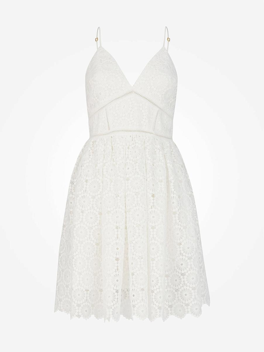 Сарафан мини с кружевом