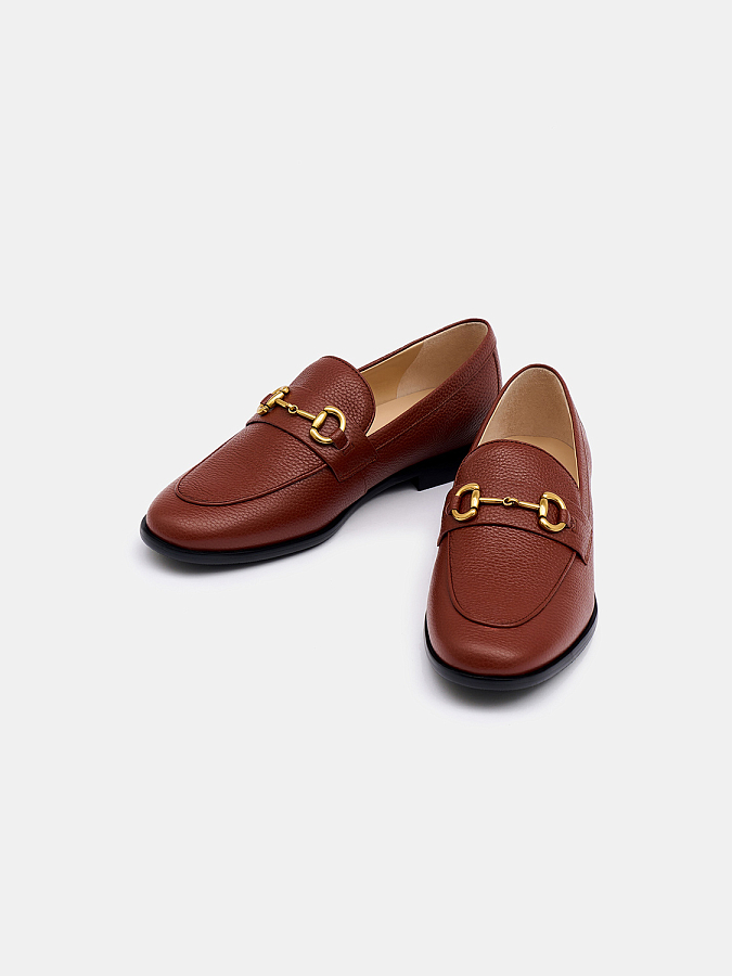 LSSM-650003 Лоферы (терракотовый, 38)