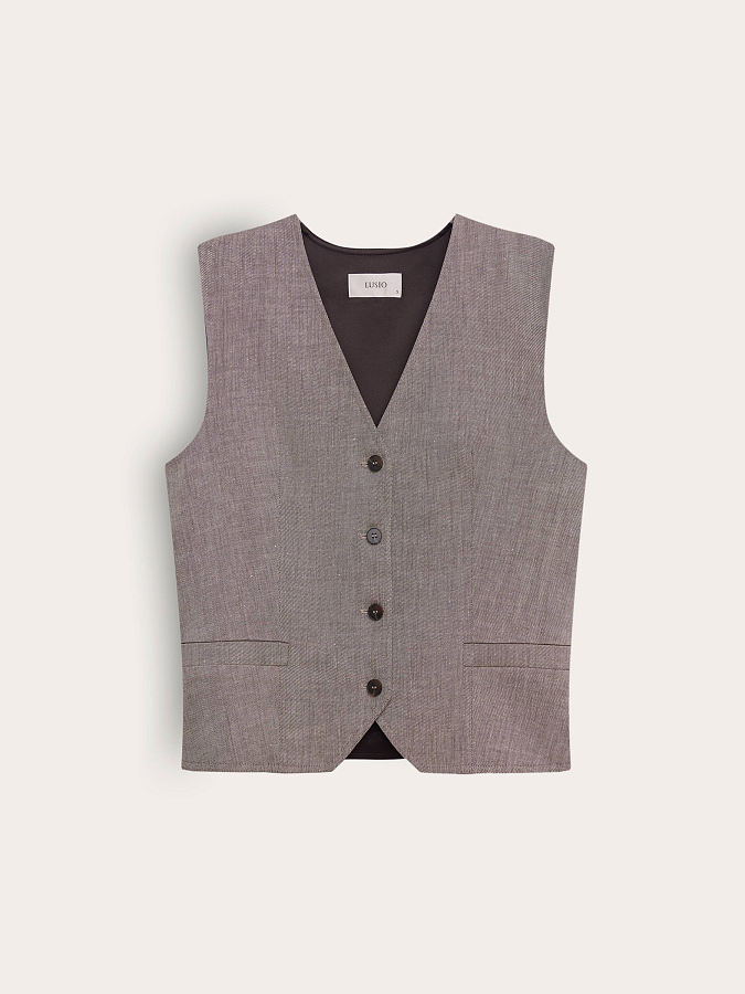 LSSL-152004 Жилетка (бежевый, S)