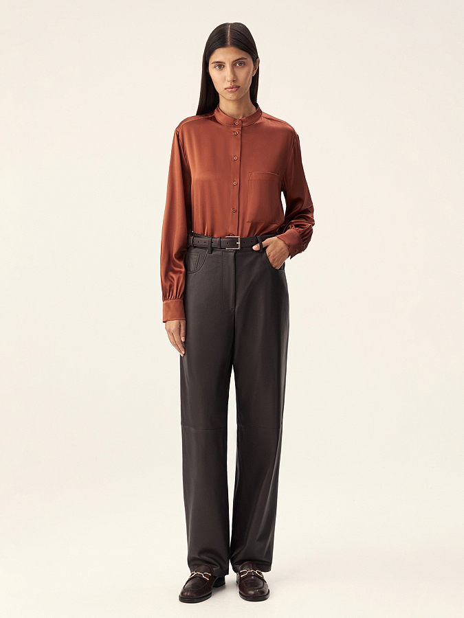 LWWS-102016 Рубашка (терракотовый, S)