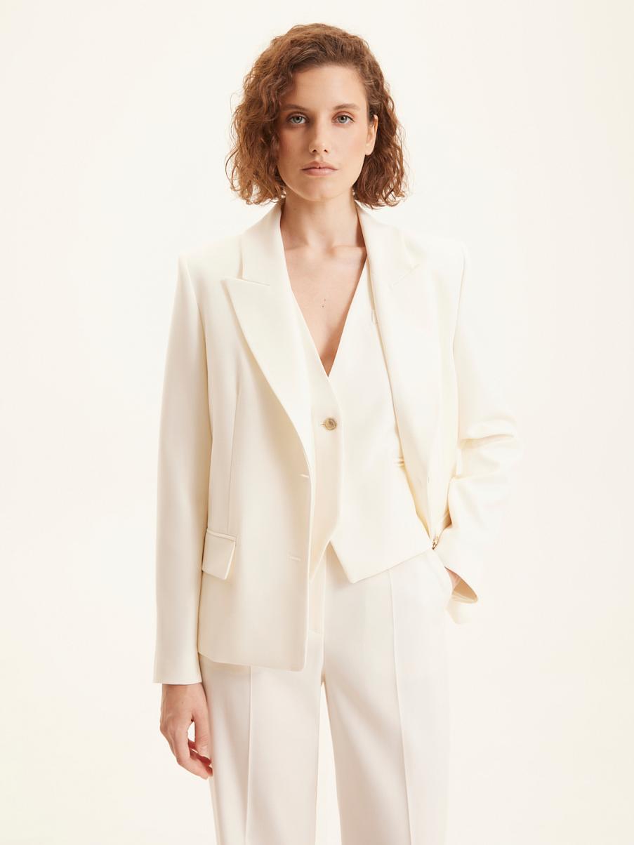 Костюмная жилетка с шерстью