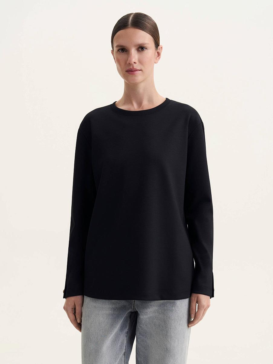 Лонгслив прямого кроя