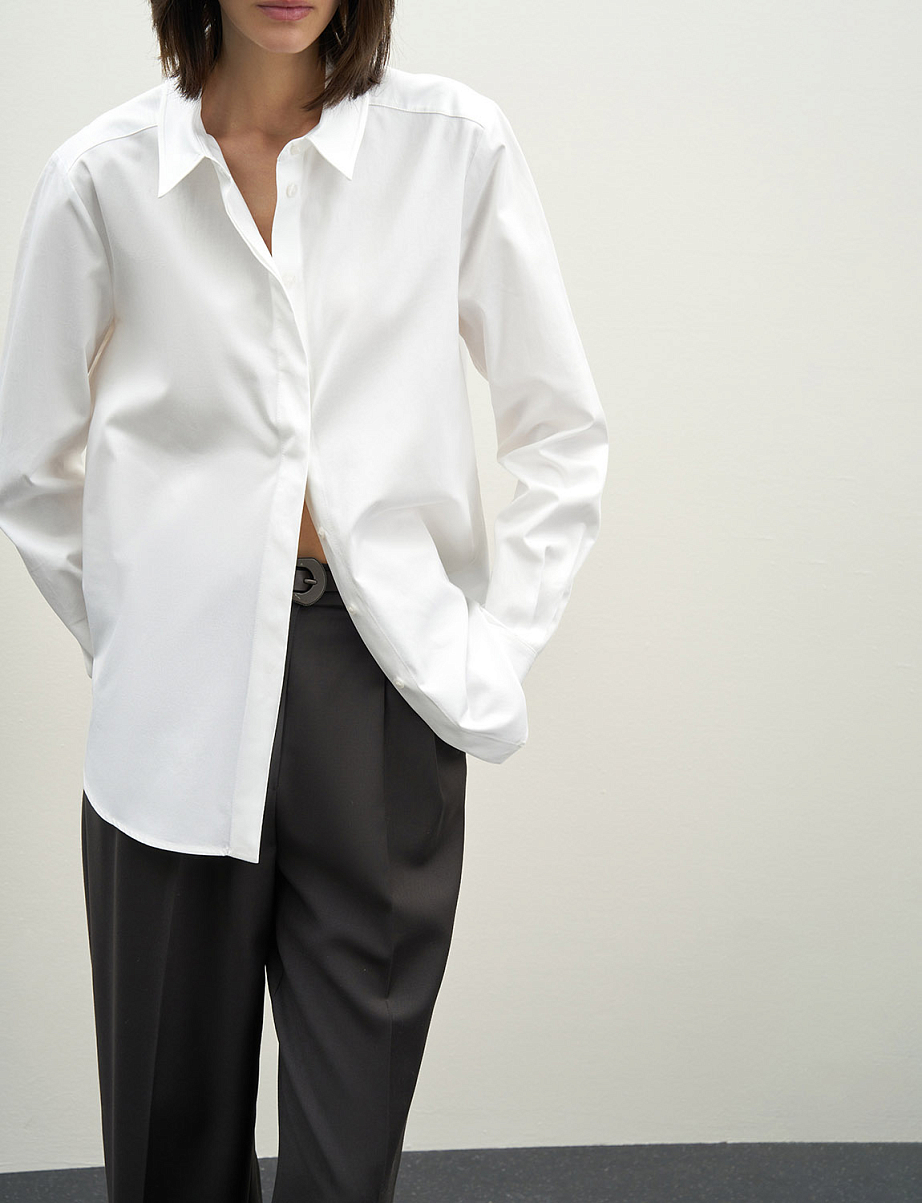 Рубашка оверсайз из хлопка