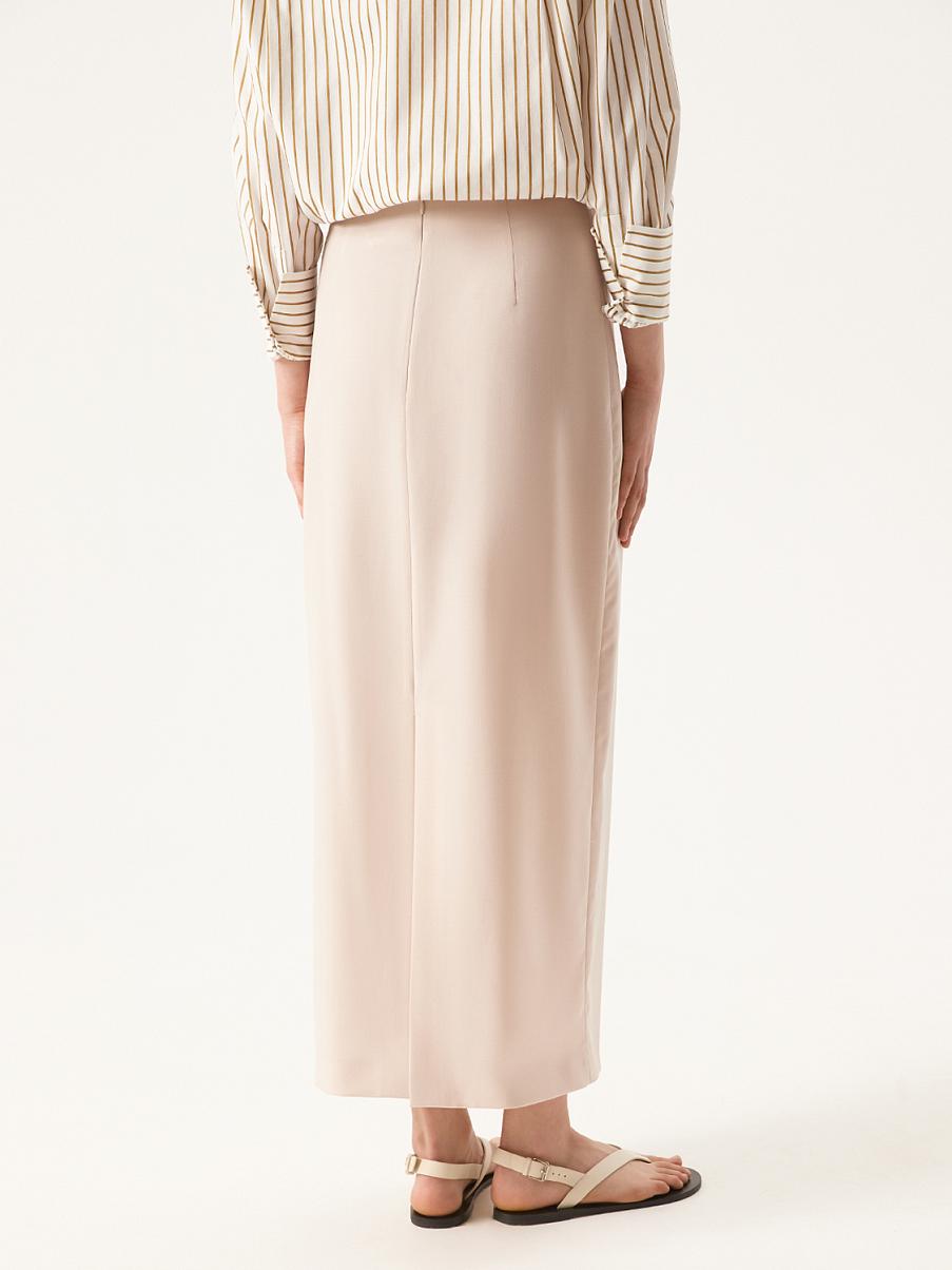 Юбка миди из шерсти