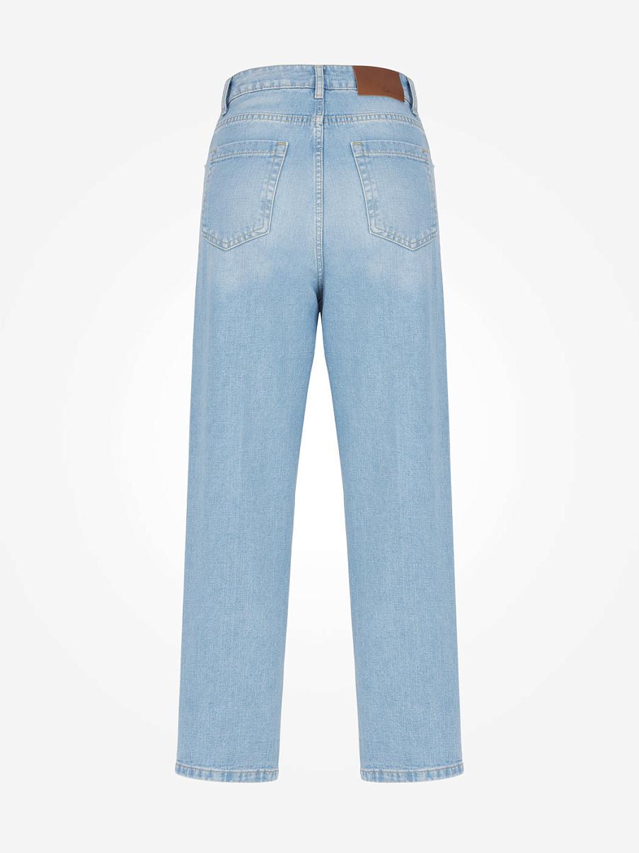 Прямые хлопковые джинсы со стрелками