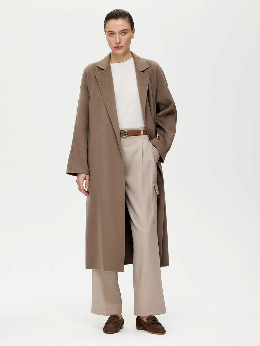 Широкие брюки карго с шерстью