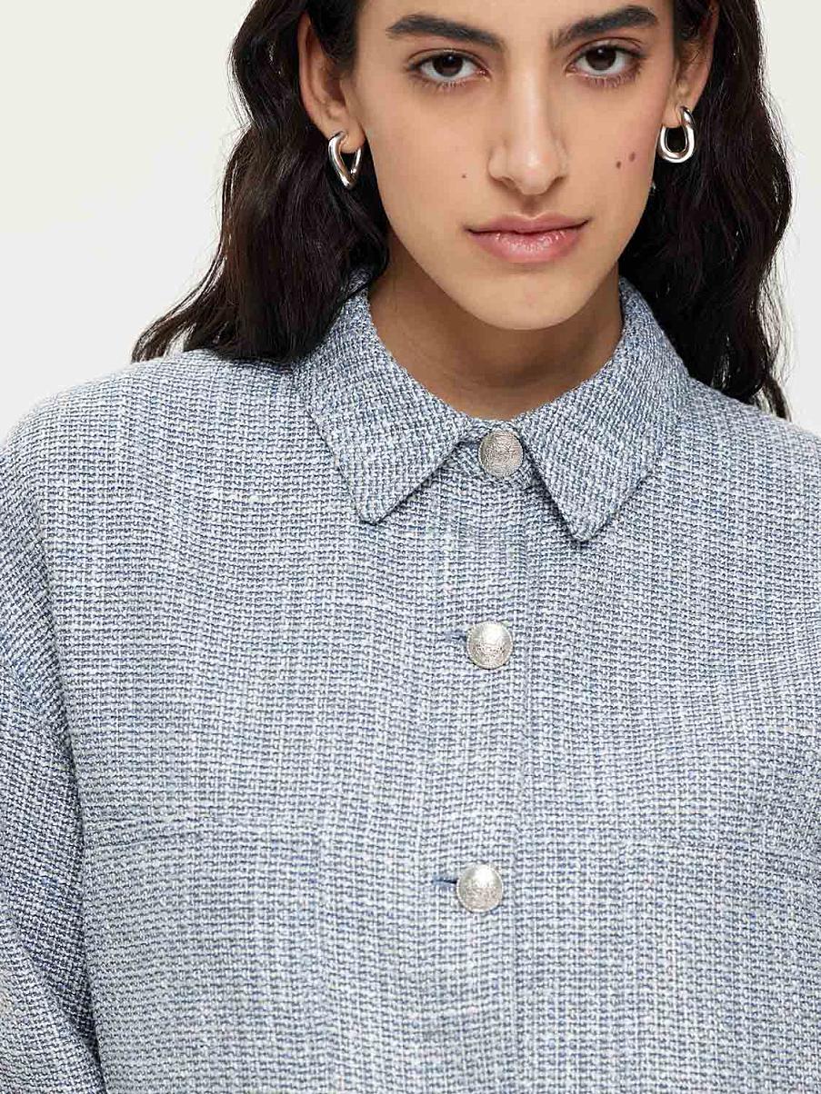 Укороченный хлопковый жакет