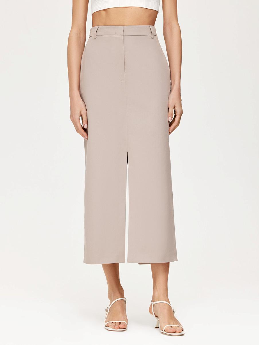 Юбка миди с разрезами