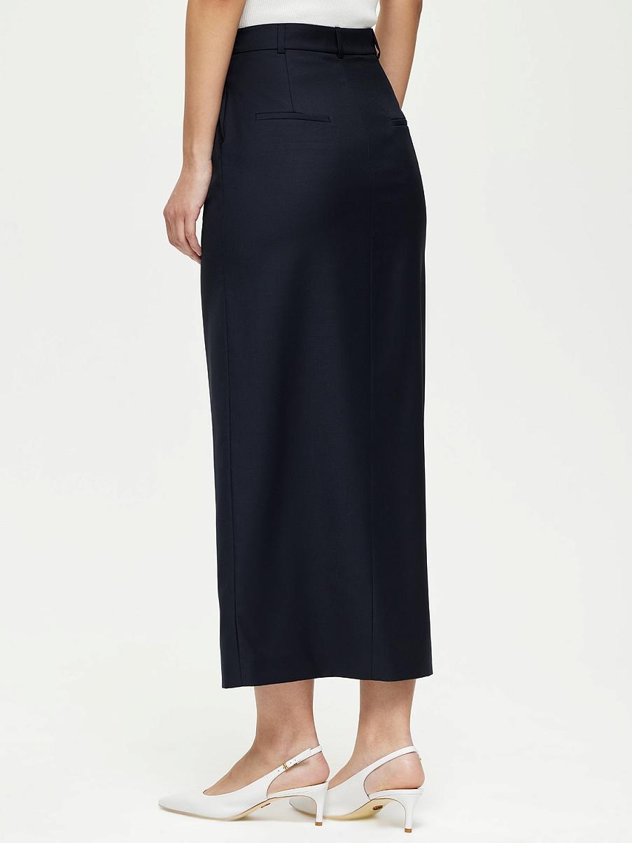 Юбка миди с разрезом