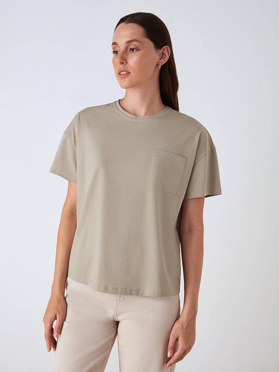 Футболка свободного кроя с карманом