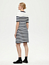 Трикотажное платье мини в полоску