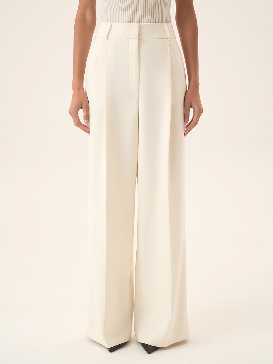 Брюки палаццо из шерсти