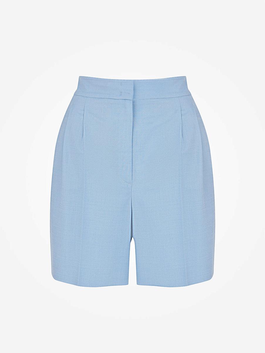 Костюмные шорты-бермуды с шерстью