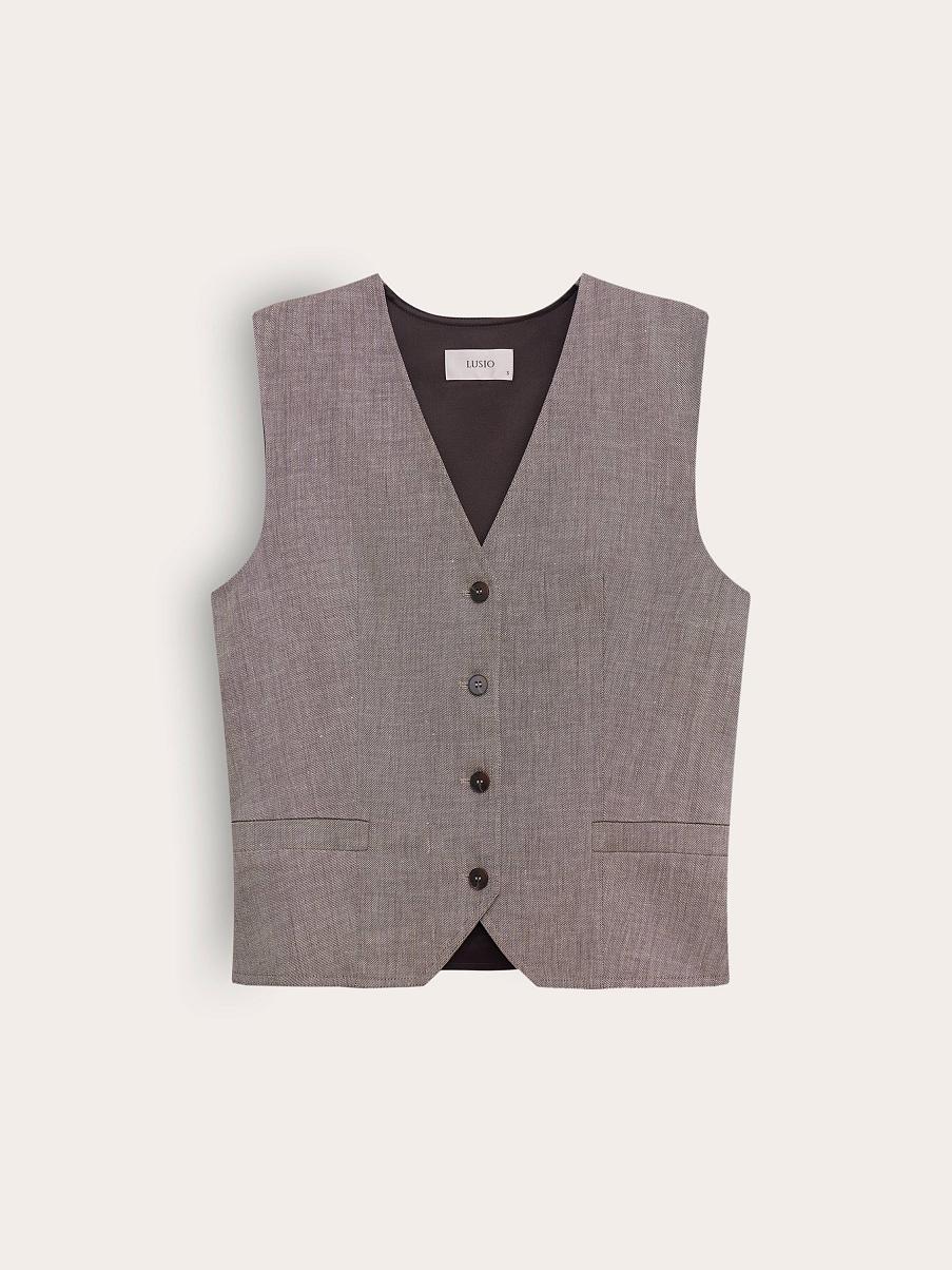 Жилетка льняная