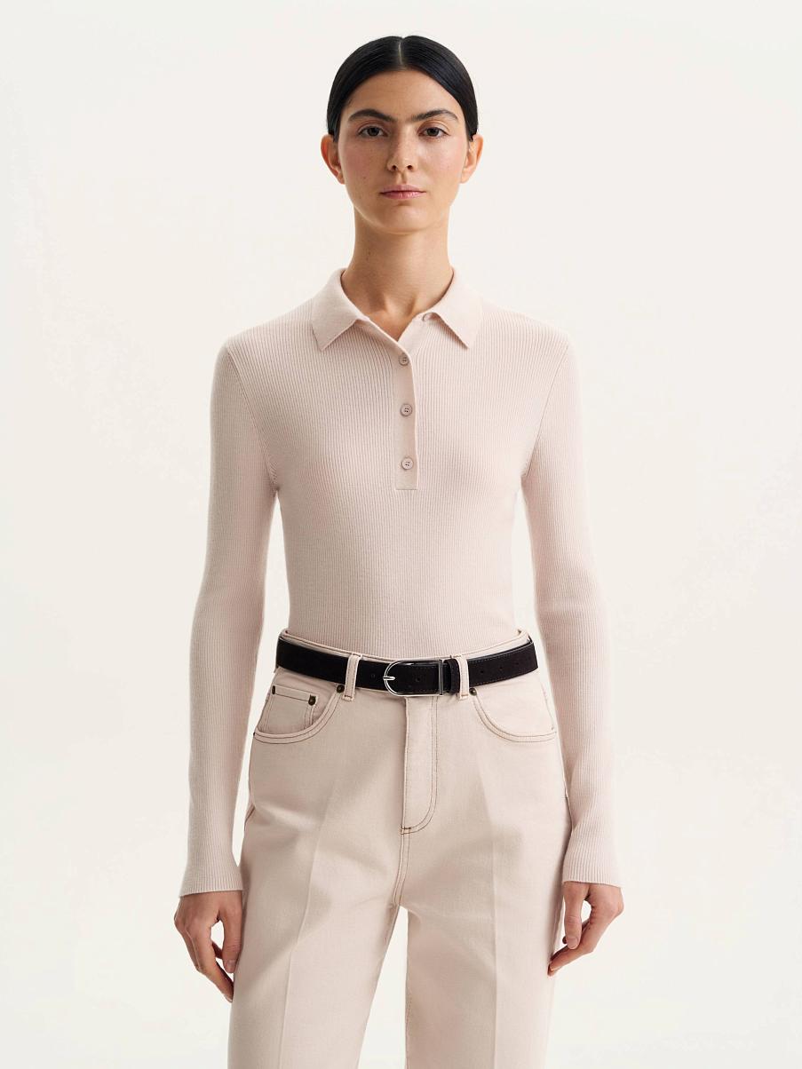 Поло с длинным рукавом 