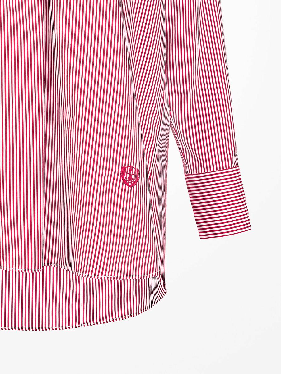 Рубашка оверсайз без пуговиц