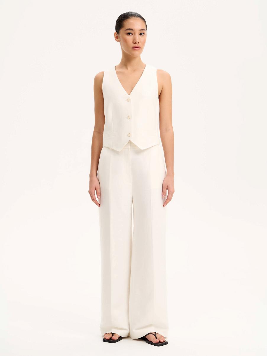 Брюки льняные