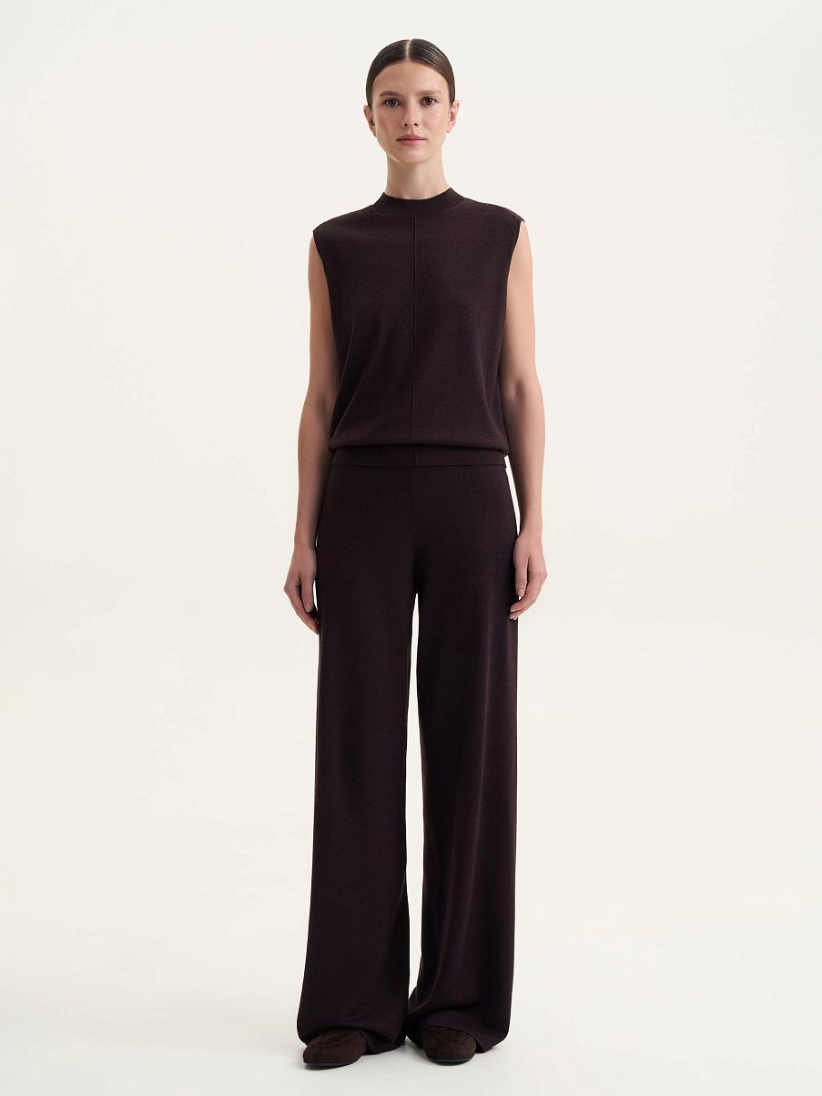 Топ из шелка и шерсти мериноса