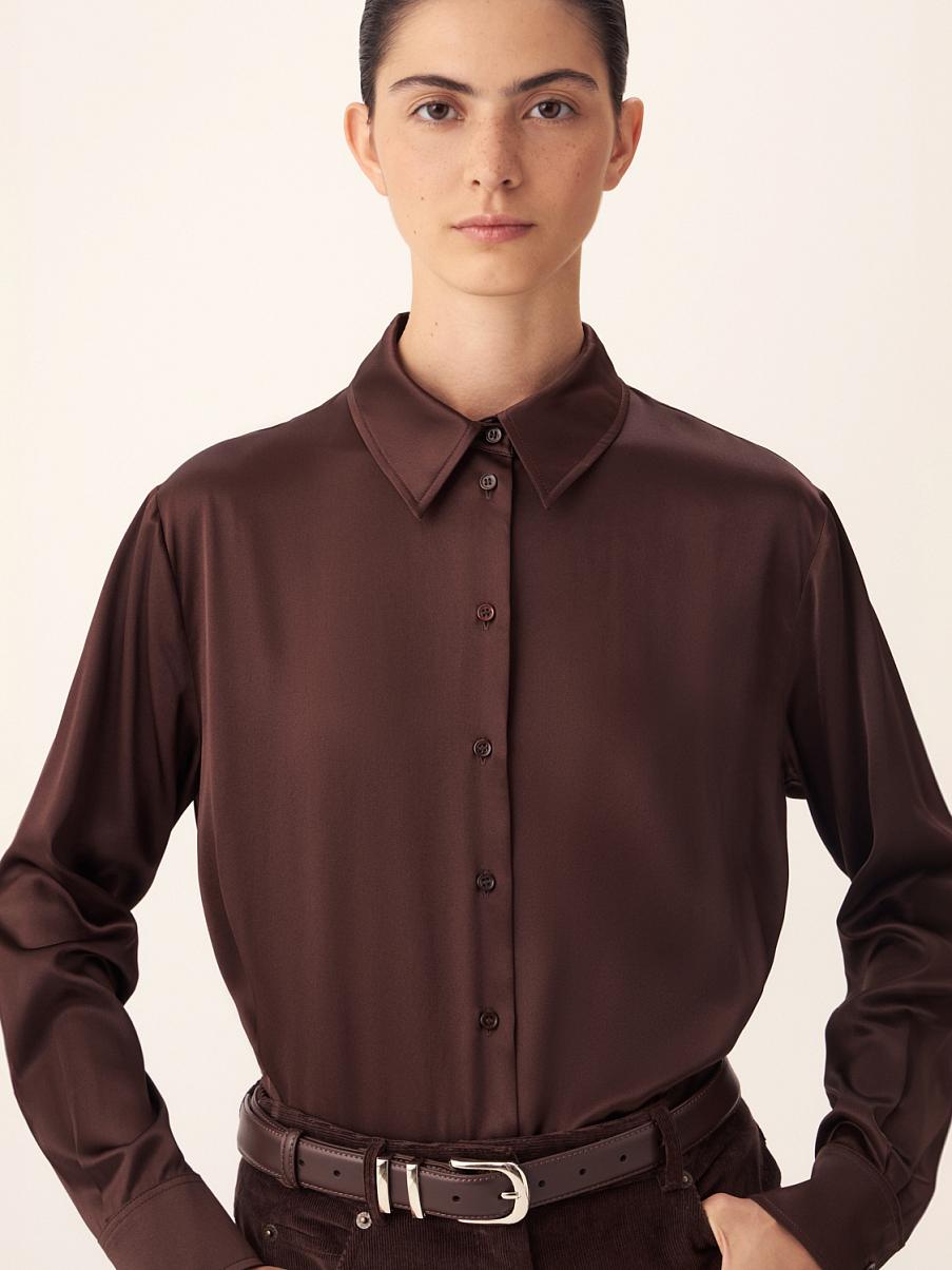 Рубашка из 100% шелка