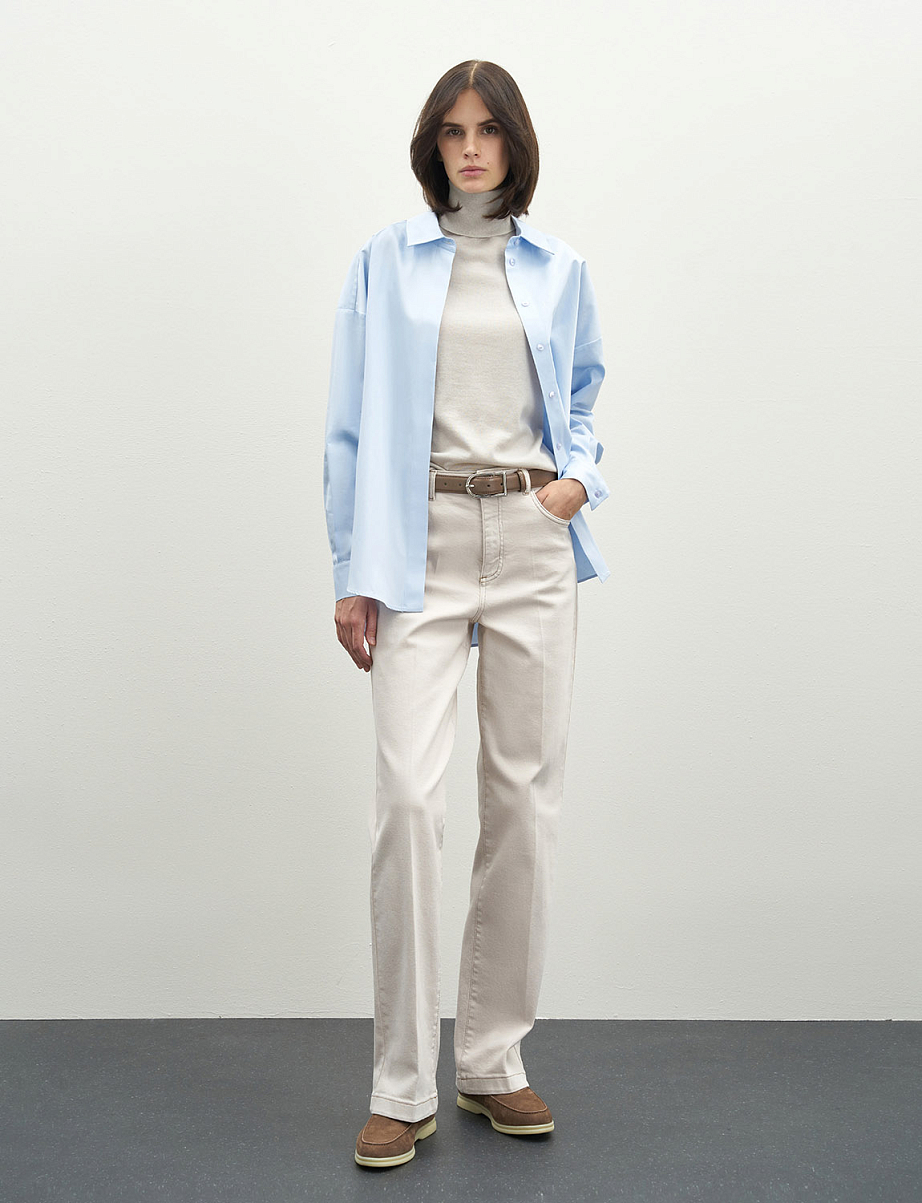 Рубашка оверсайз из хлопка