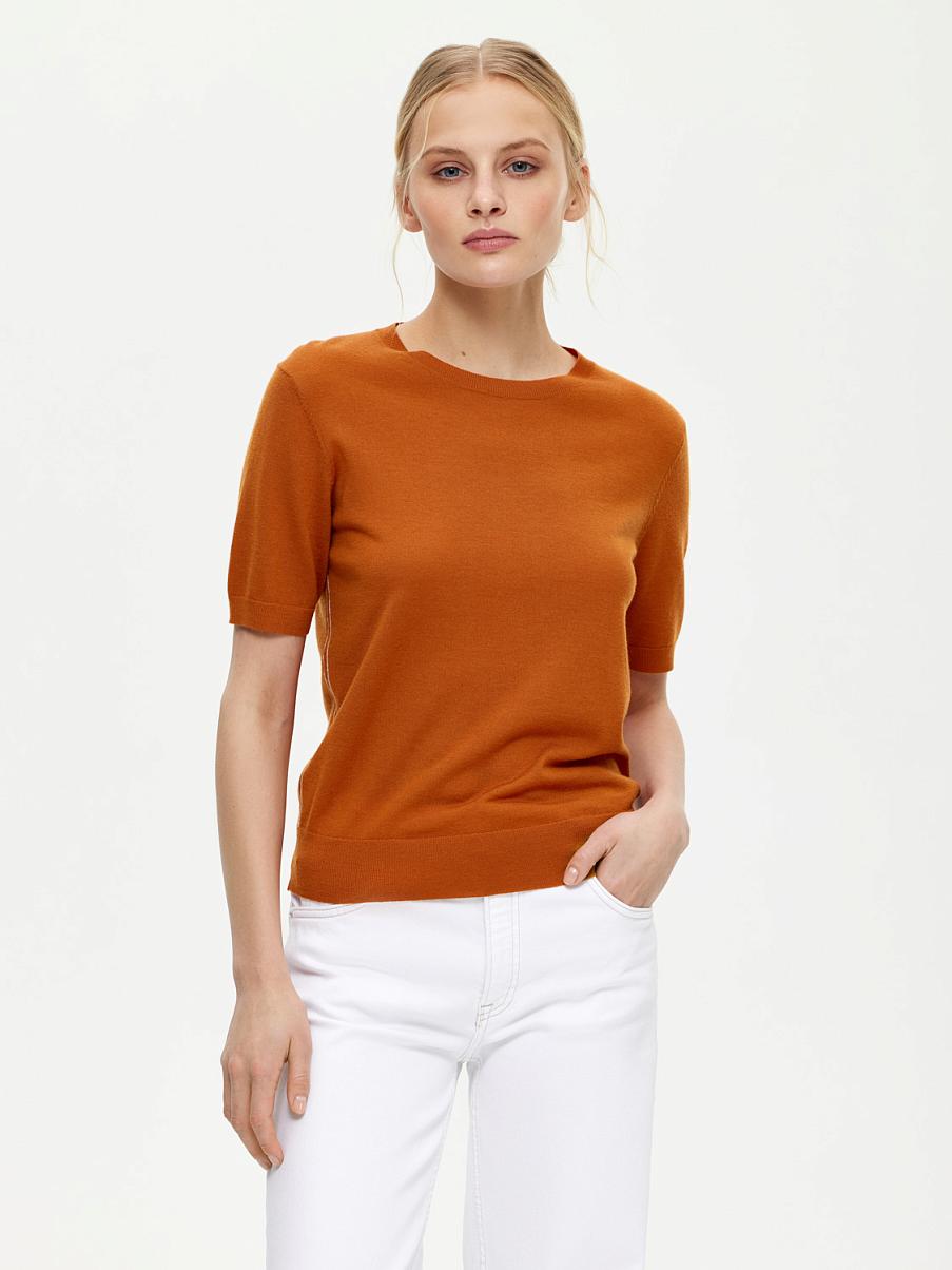 Трикотажная футболка из шерсти мериноса