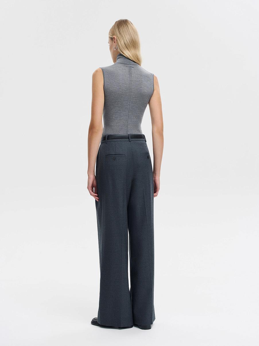 Водолазка без рукавов из мериноса