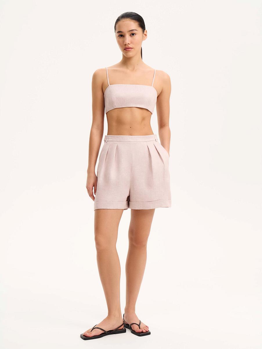 Шорты льняные