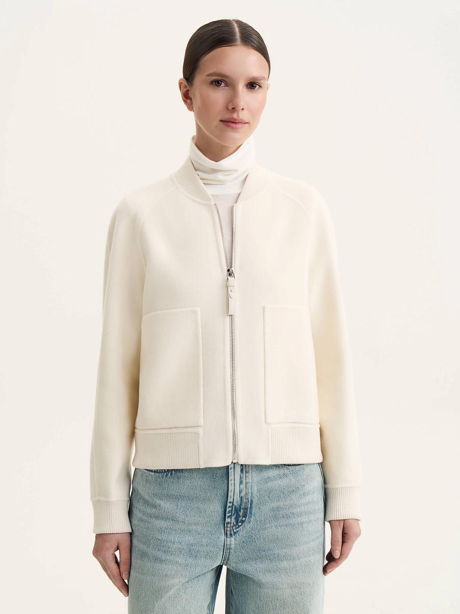 Бомбер из кашемира и шерсти мериноса