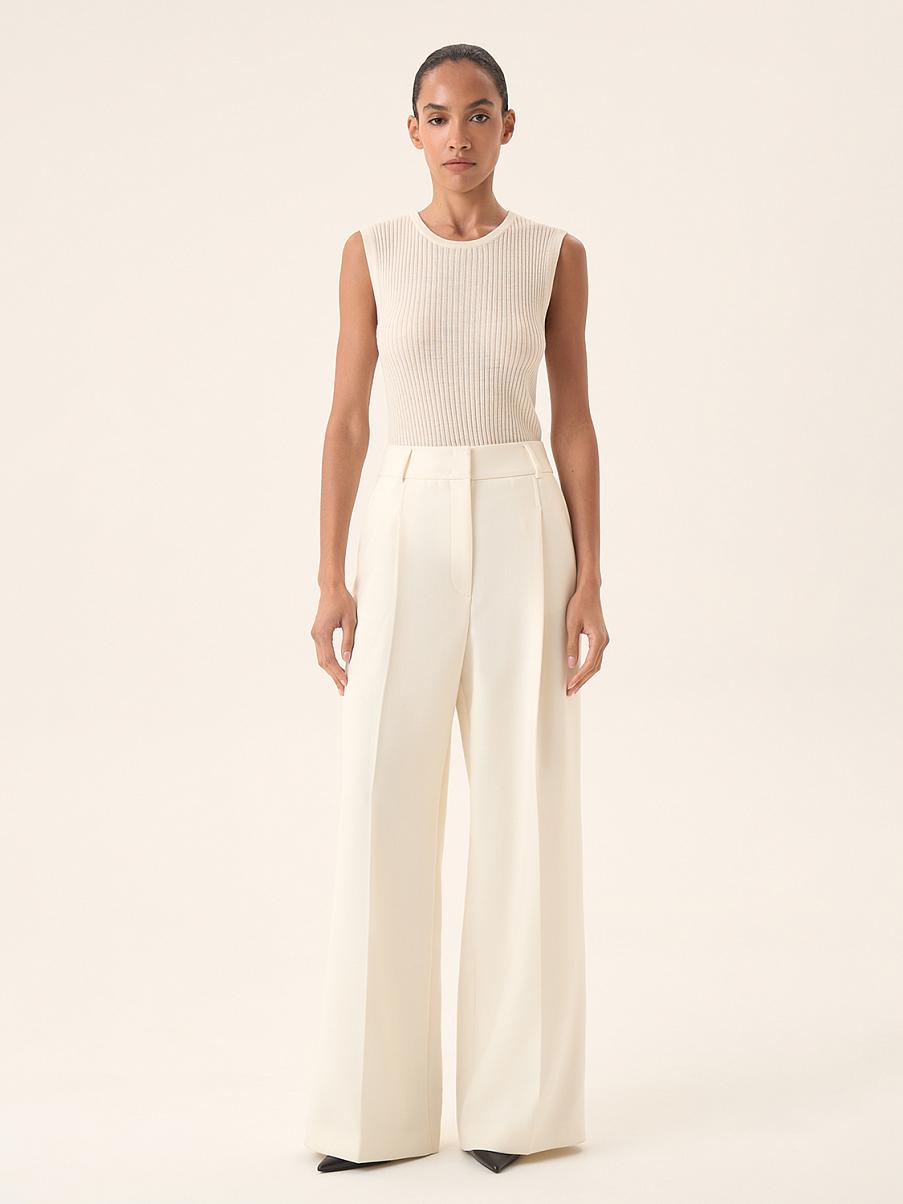 Брюки палаццо из шерсти