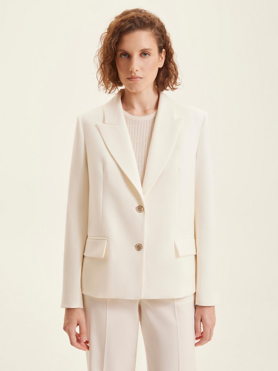 Однобортный жакет из шерсти