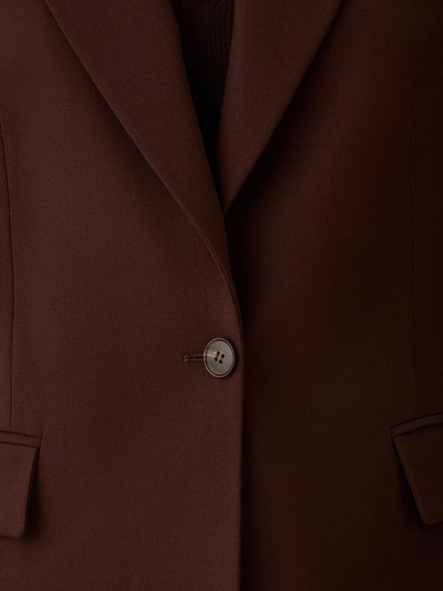 Однобортный жакет из шерсти