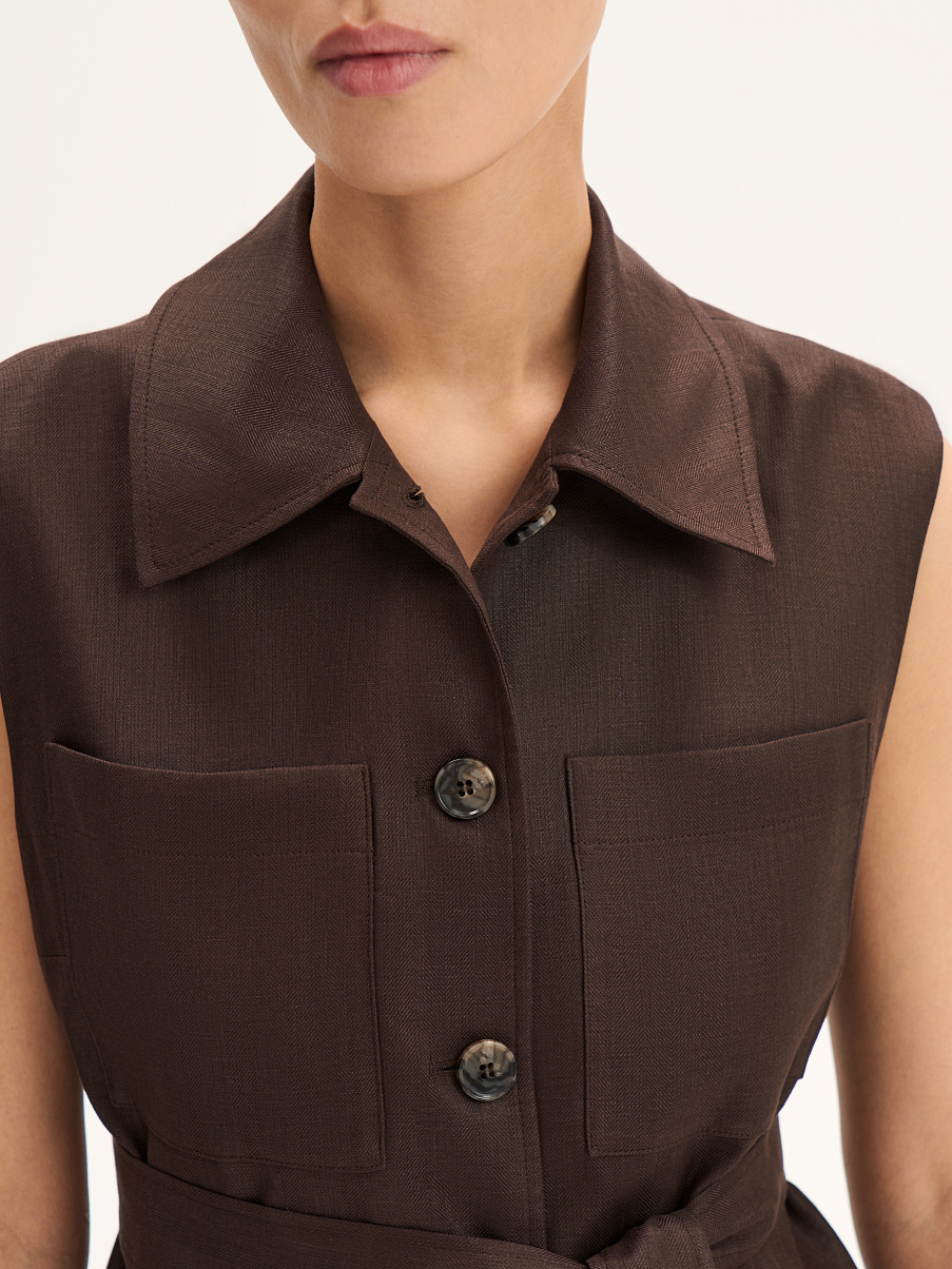 Жилетка льняная