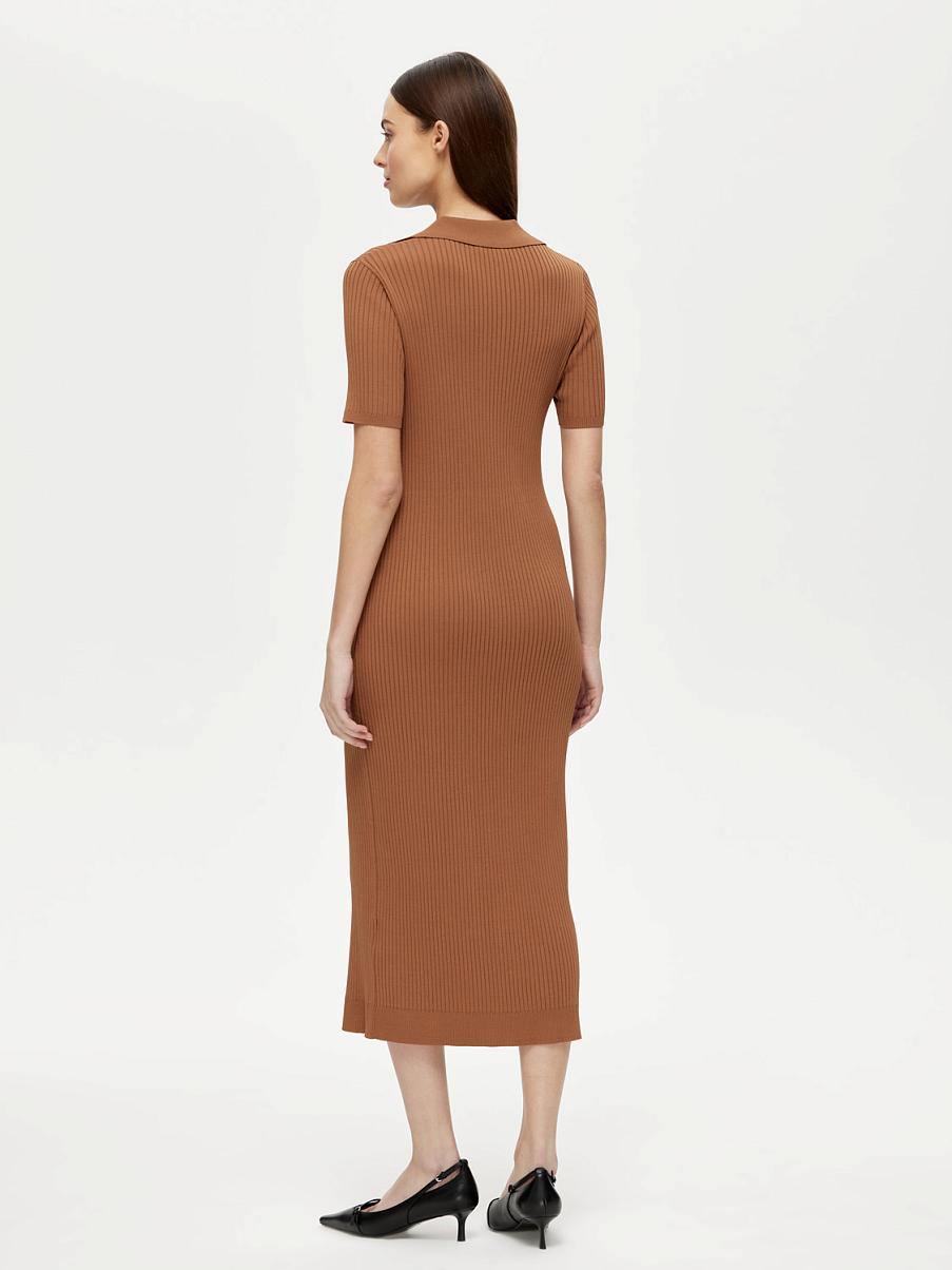 Трикотажное платье-лапша