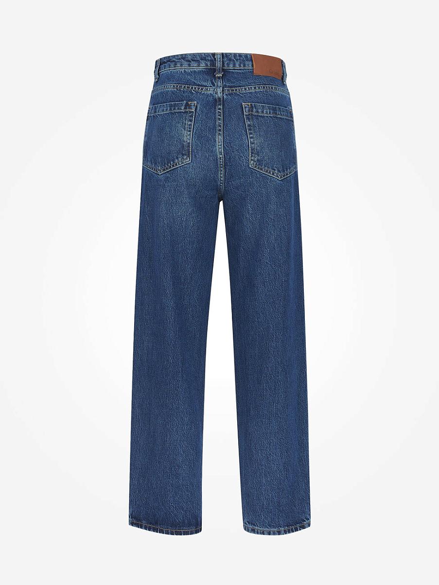 Прямые укороченные джинсы