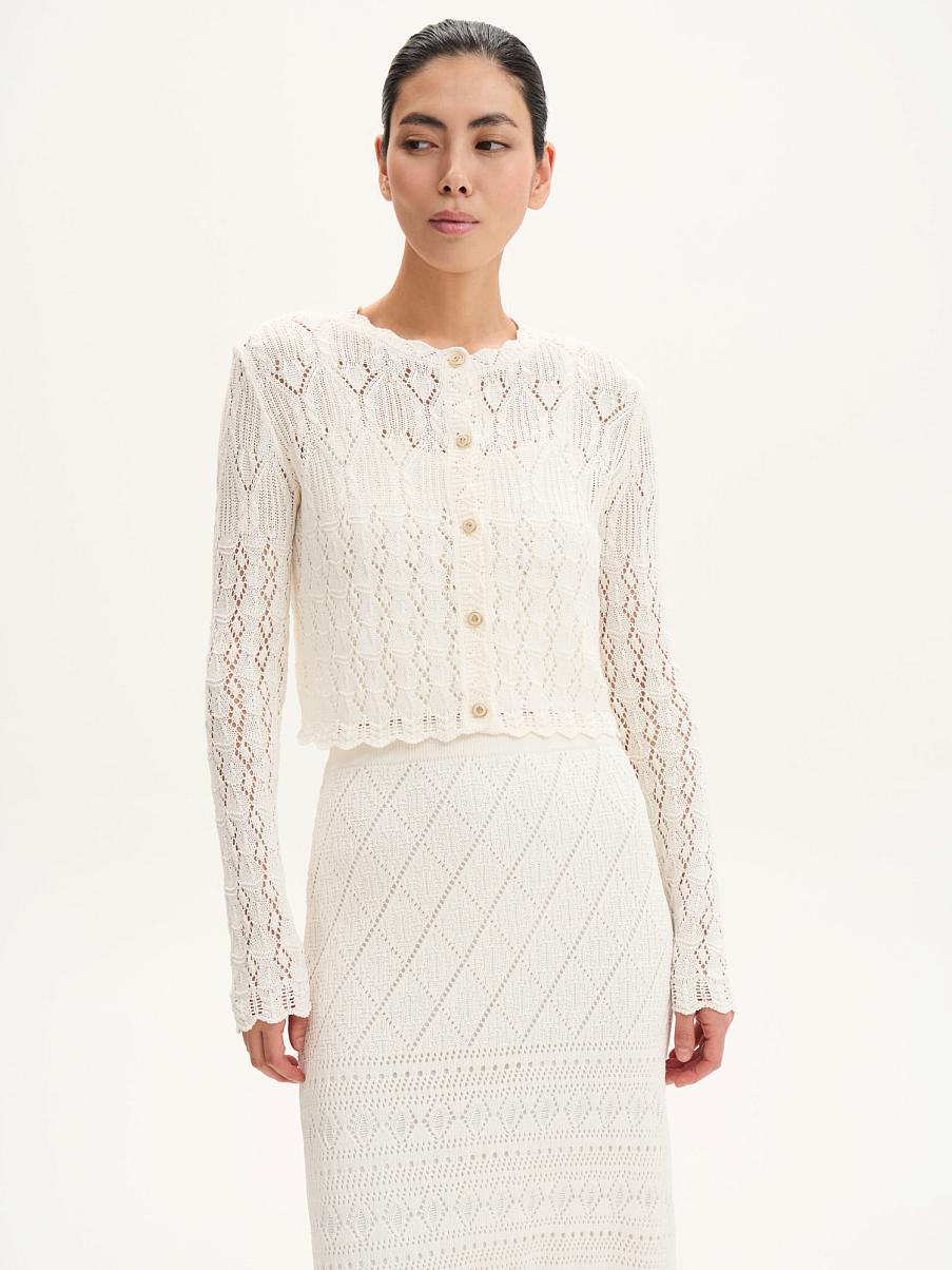 Кардиган кружевной