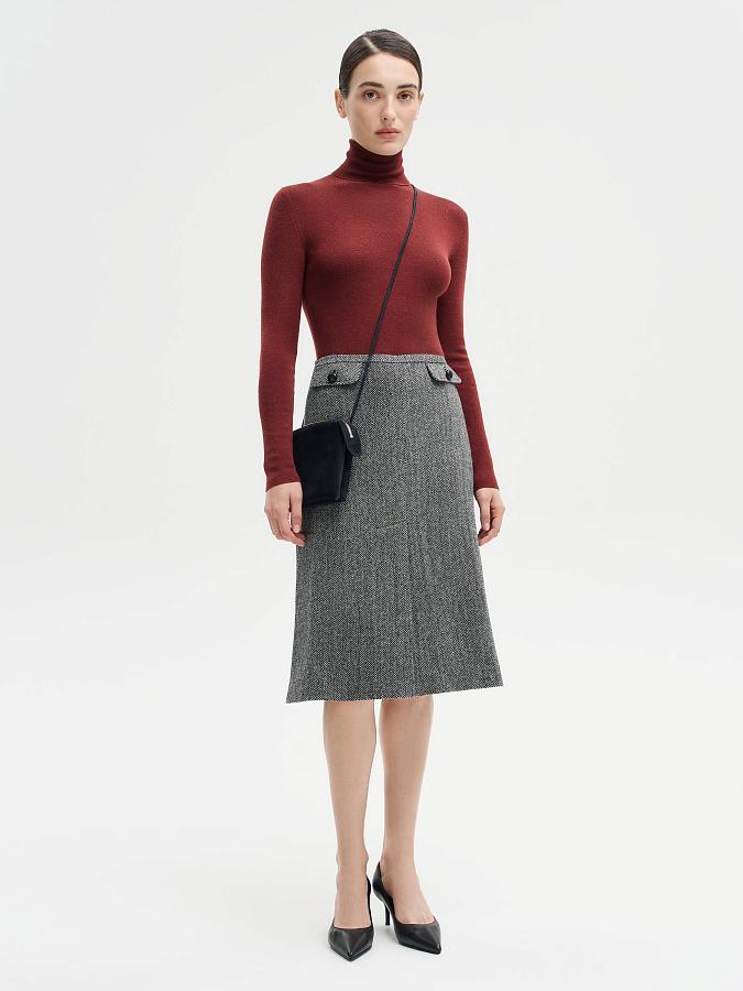 LSWN-612020 Водолазка (бордовый, XS)