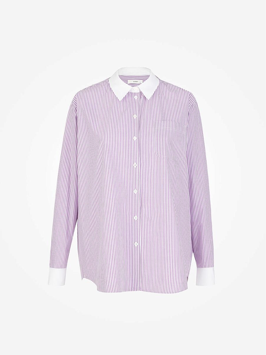 Рубашка из хлопка в полоску
