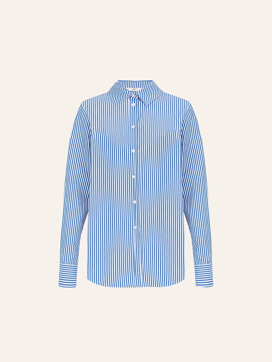 Рубашка в полоску из хлопка