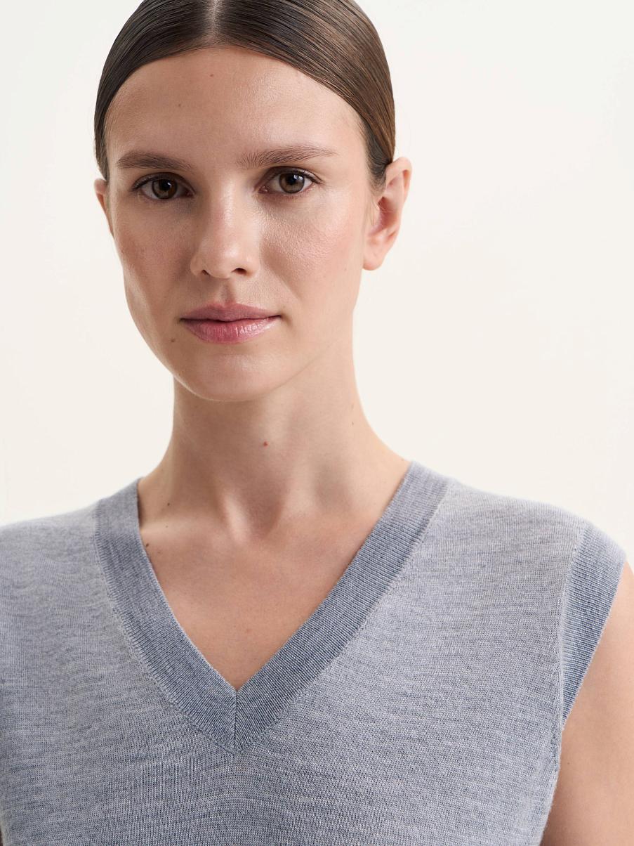 Жилетка из шелка и шерсти мериноса