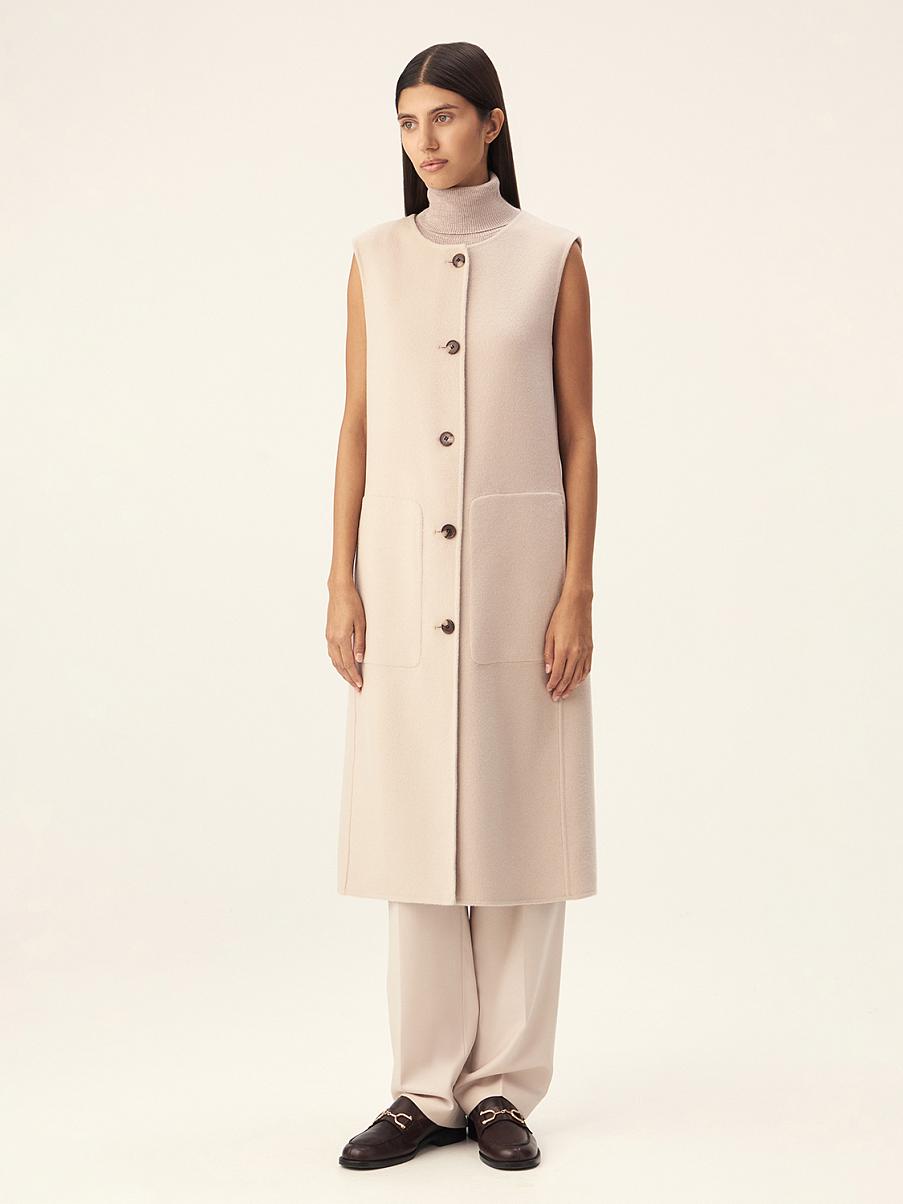 Жилетка удлиненная из шерсти мериноса