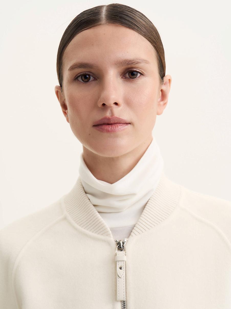 Бомбер из кашемира и шерсти мериноса