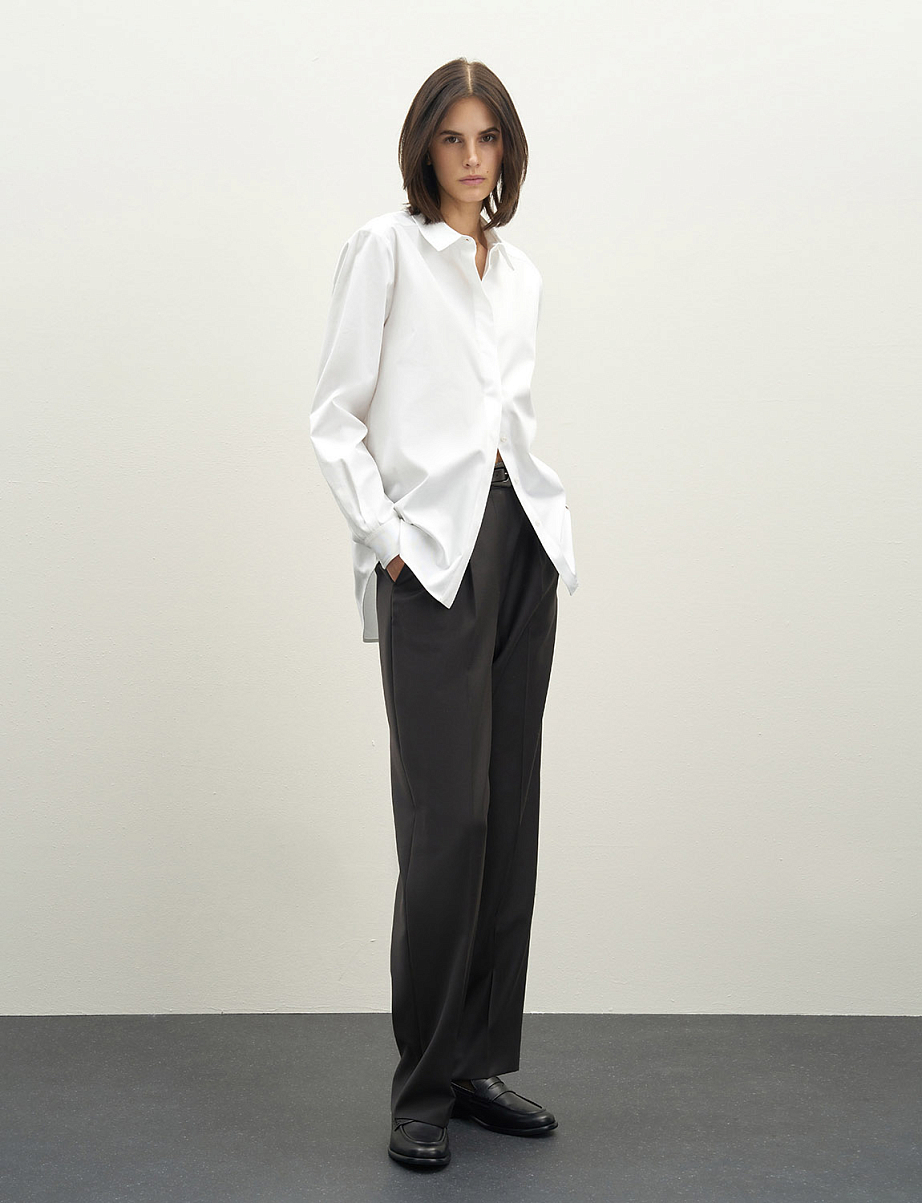 Рубашка оверсайз из хлопка