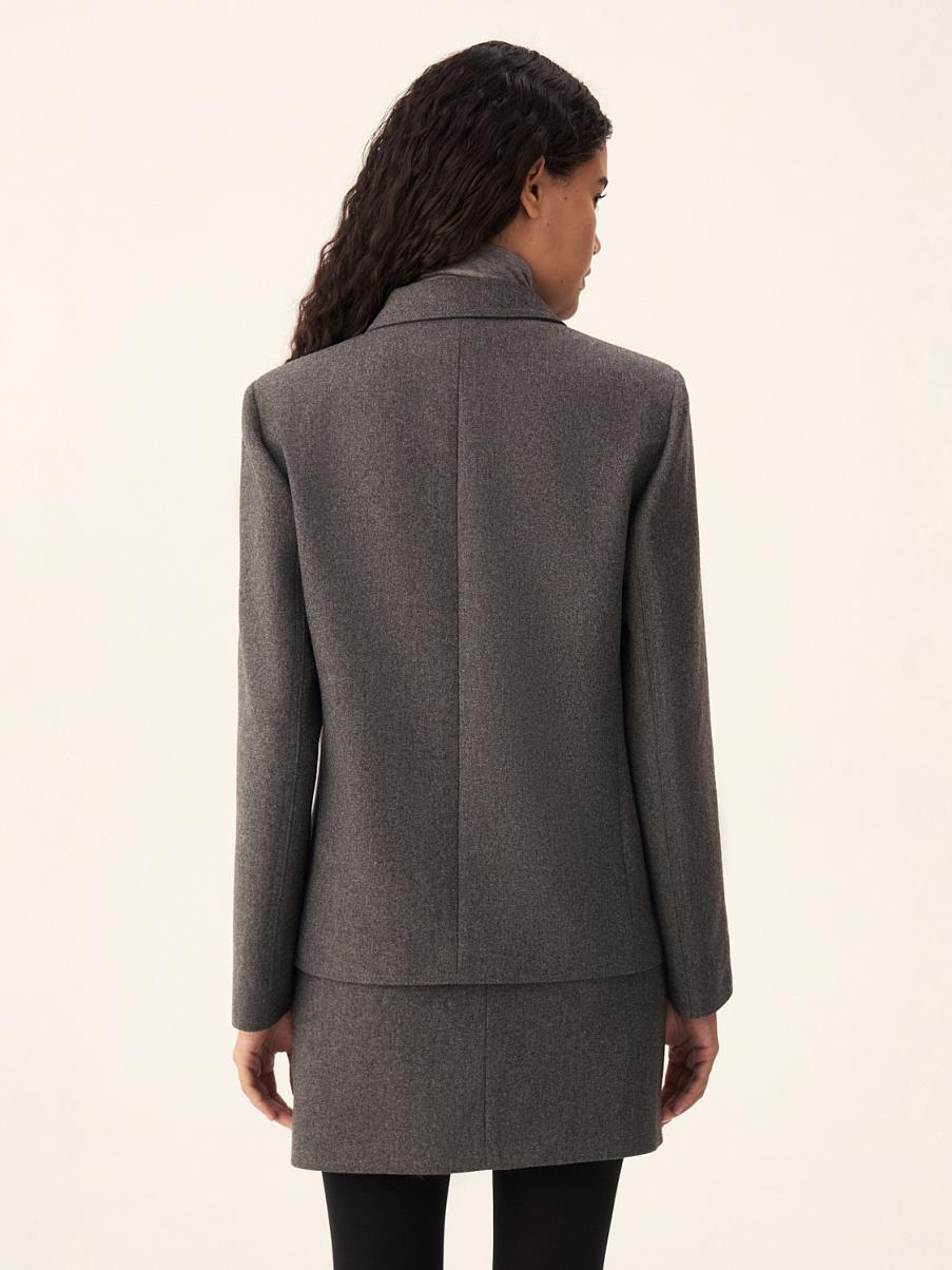 Двубортный жакет из шерсти