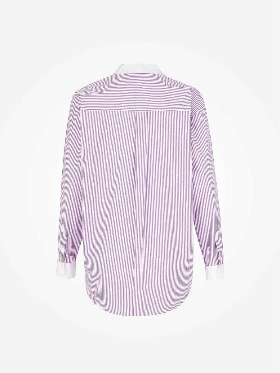 Рубашка из хлопка в полоску
