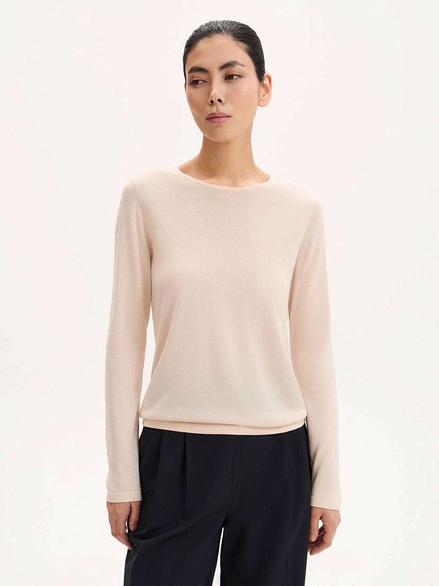 Джемпер с шелком