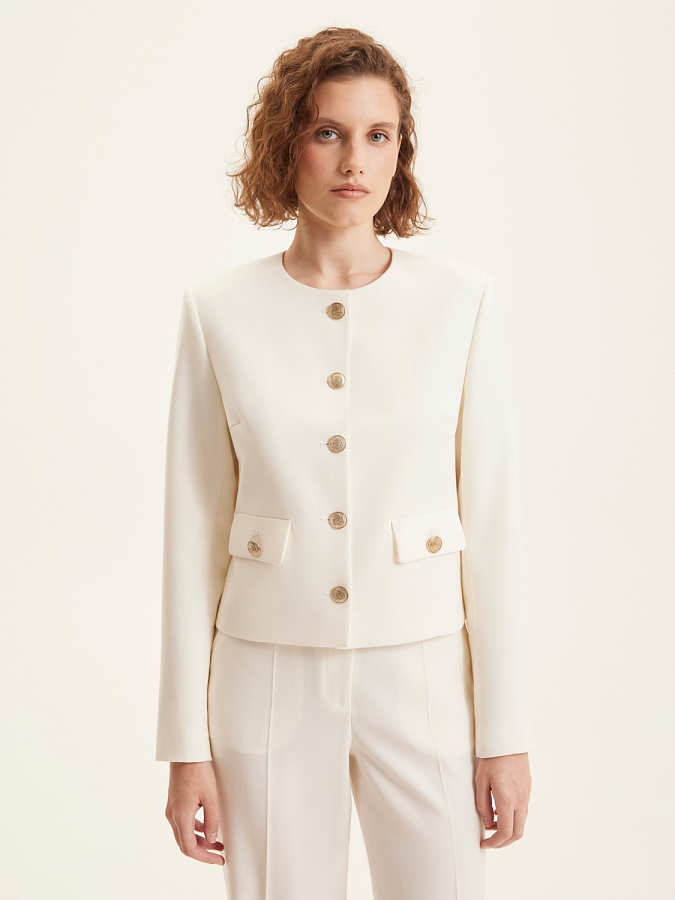 LSTR-122087 Жакет (белый, S)