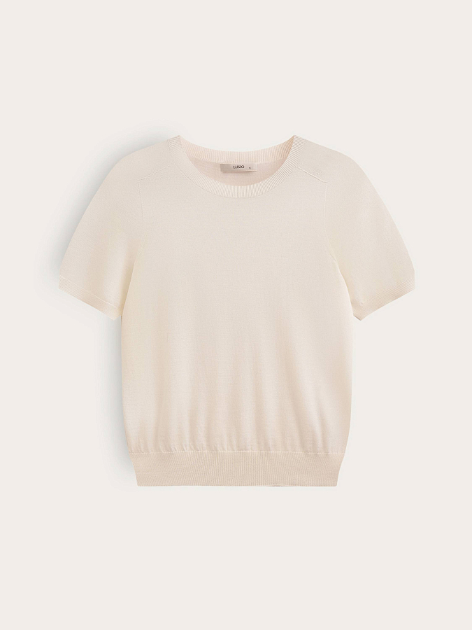 LSSL-072016 Блуза трикотажная (белый, XS)